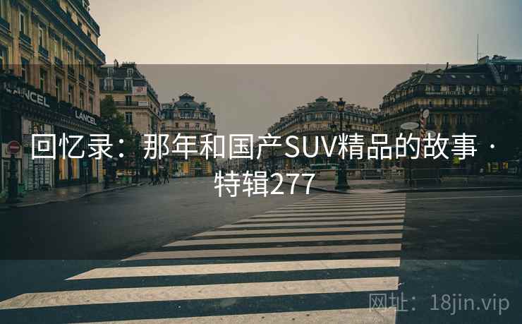 回忆录：那年和国产SUV精品的故事 · 特辑277  第2张
