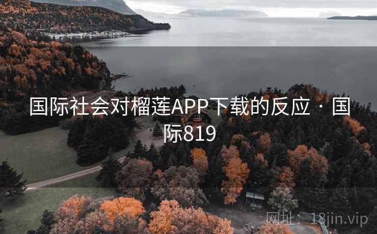 国际社会对榴莲APP下载的反应 · 国际819